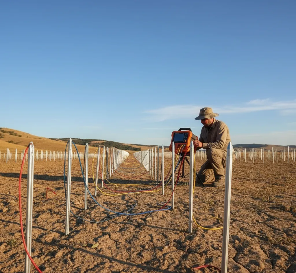 Perfil de resistividad 2D ejemplo