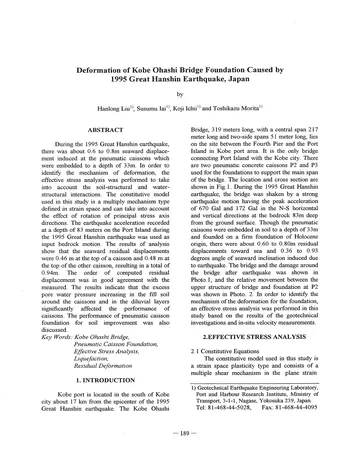 Más sobre Deformación de la Fundación del Puente Kobe Ohashi Causada